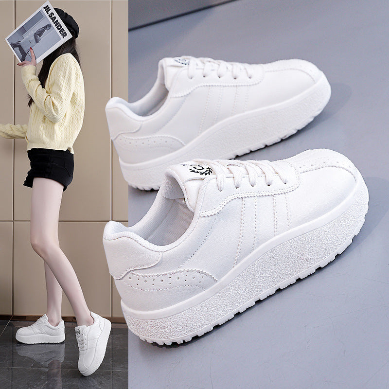 Damen Sneaker Bequem Weiß Elegant - Norvielle