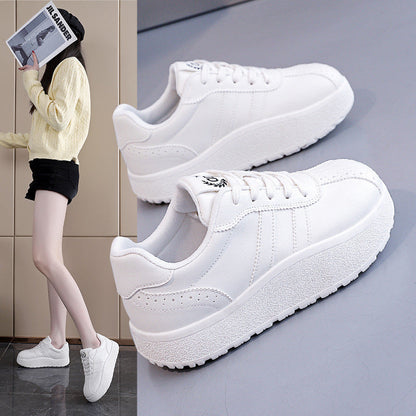 Damen Sneaker Bequem Weiß Elegant - Norvielle