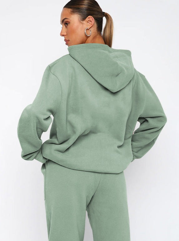 Damen Hoodie Jogger Set Weich