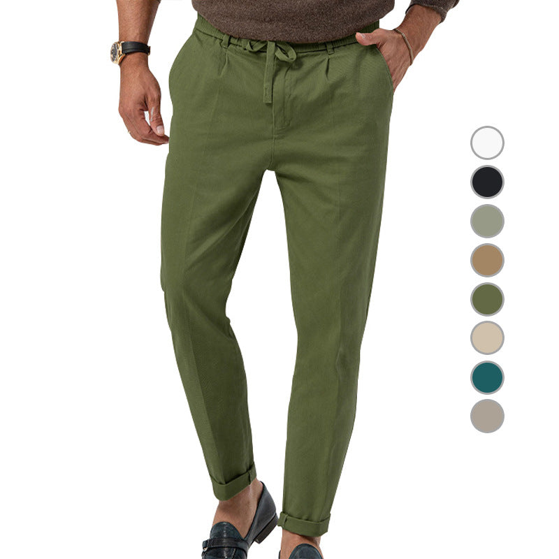Herren Slim-Fit-Hose Elegant Alltag