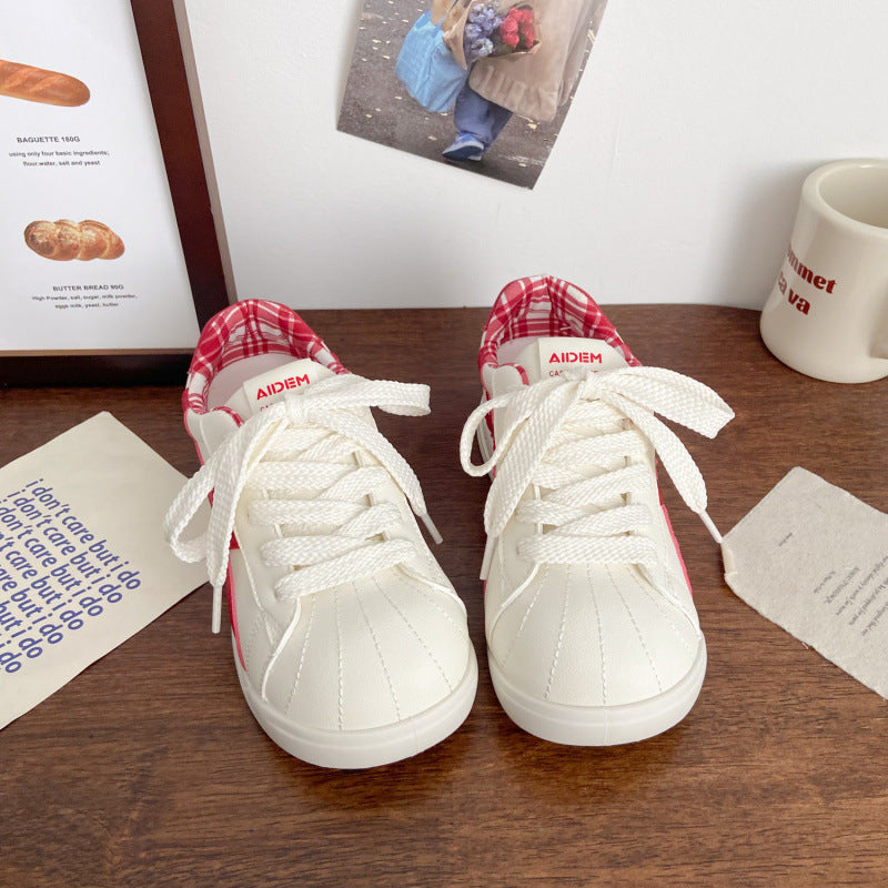 Damen Sneaker Sportlich Kariert