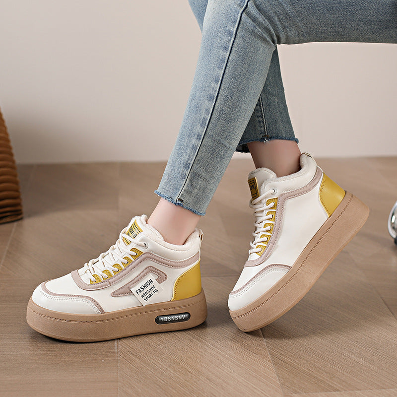 Damen High- Sneaker Warmgefüttert Robust
