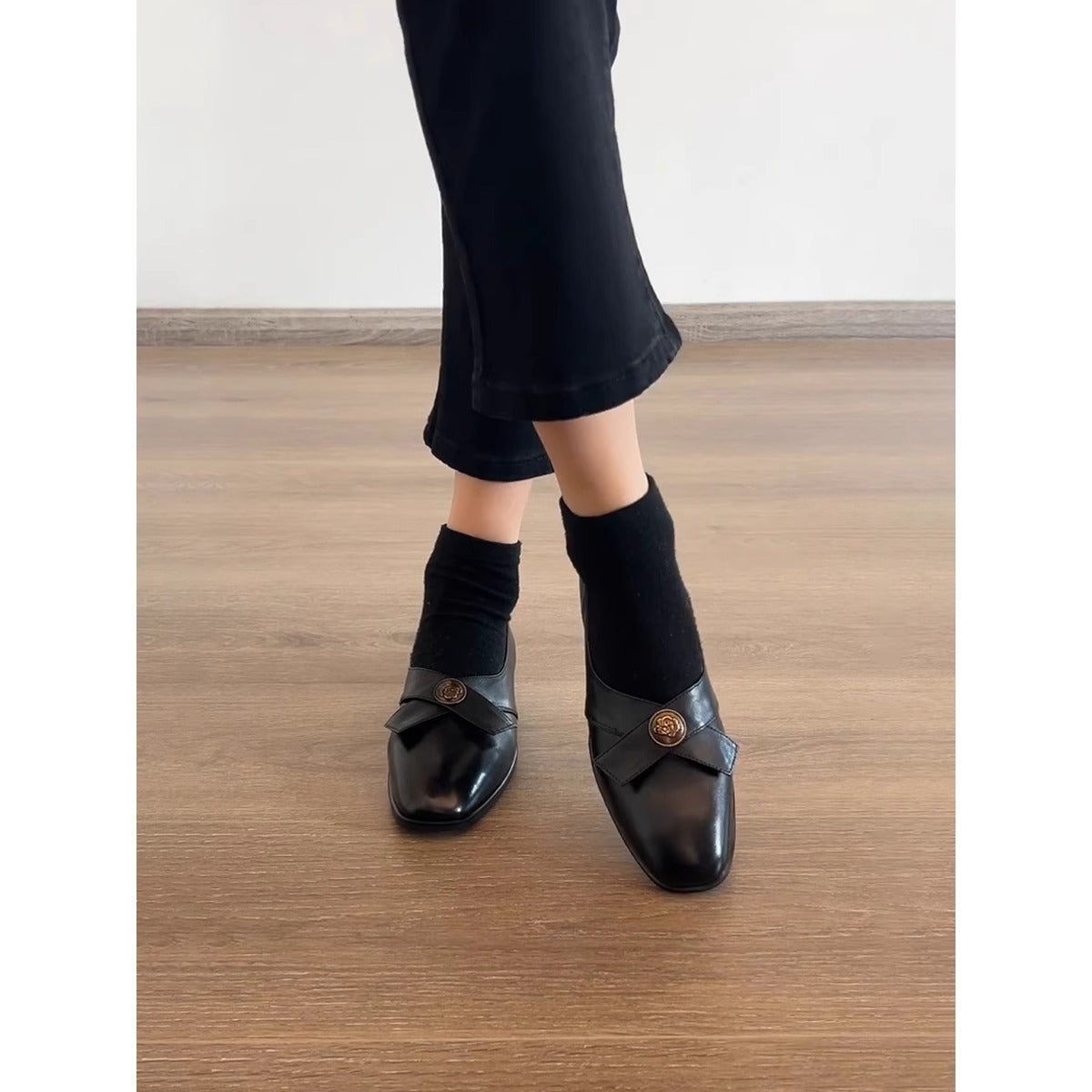 Damen Flats Elegante Riemen Schuhe