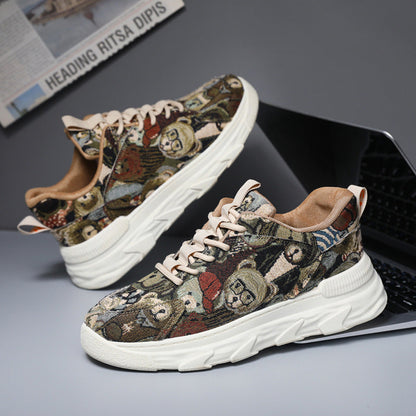 Damen Sneaker Bunt Sportlich Laufsohle Rutschfest
