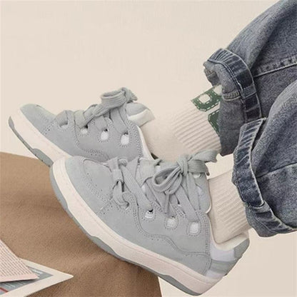 Damen Sneaker Atmungsaktives Mesh Schnürsystem Weichsohle