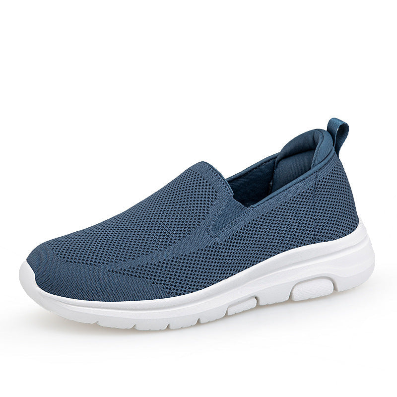 Damen Slip-On Sneaker Atmungsaktives Mesh e Fitnessschuhe