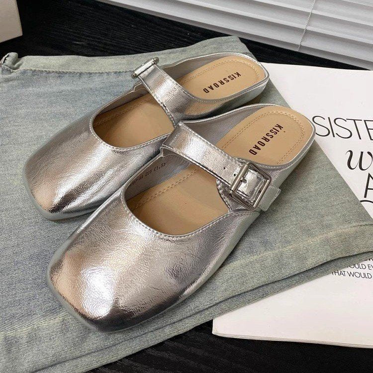 Damen Mary Jane Schuhe Bequem Verstellbarer Riemen