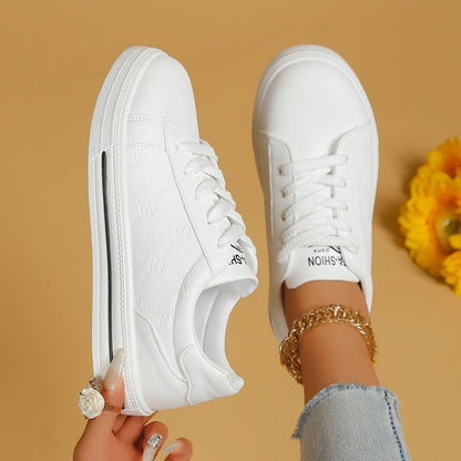 Damen Klassische Sneaker Schick Schwarz - Norvielle