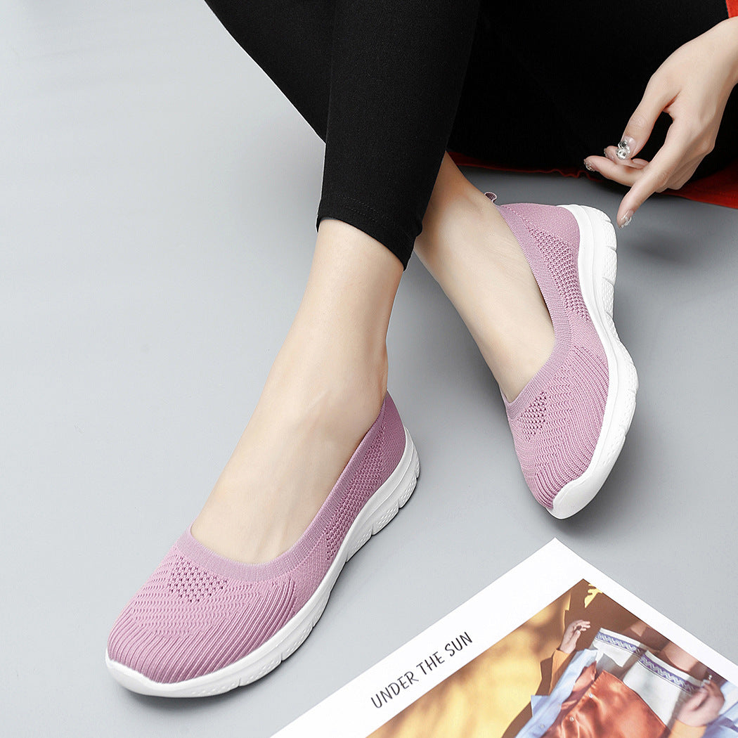 Damen Strickslipper Warm Bequem für Alltag