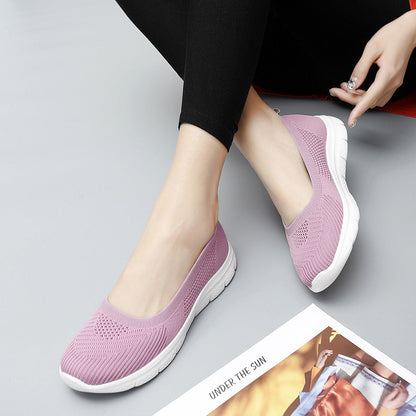 Damen Strickslipper Warm Bequem für Alltag