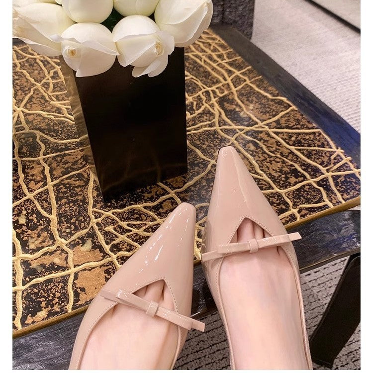 Damen Slingback Pumps Elegant Schleife Hochhackig