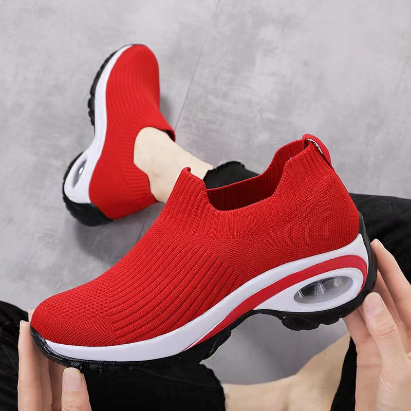 Damen Sneaker Atmungsaktives Mesh Stoßdämpfer Sohle