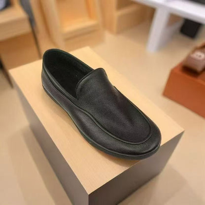 Damen Ledermokassins Rutschfeste Sohle Elegantes Design