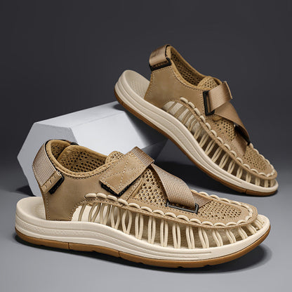 Damen Sport Sandalen Atmungsaktives Leder Bequem - Norvielle