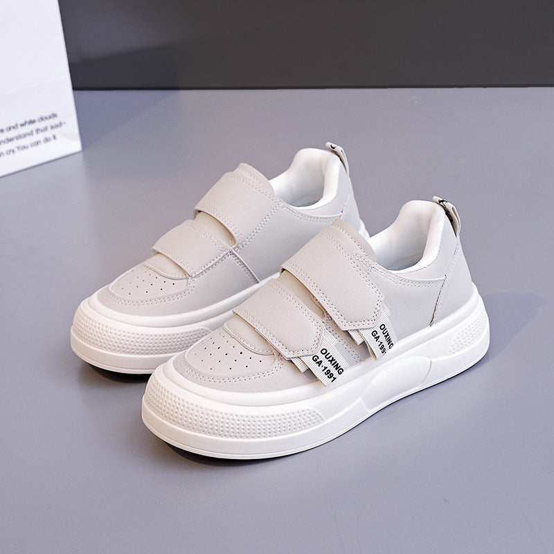 Damen Plattformsneaker Klettverschluss Modern