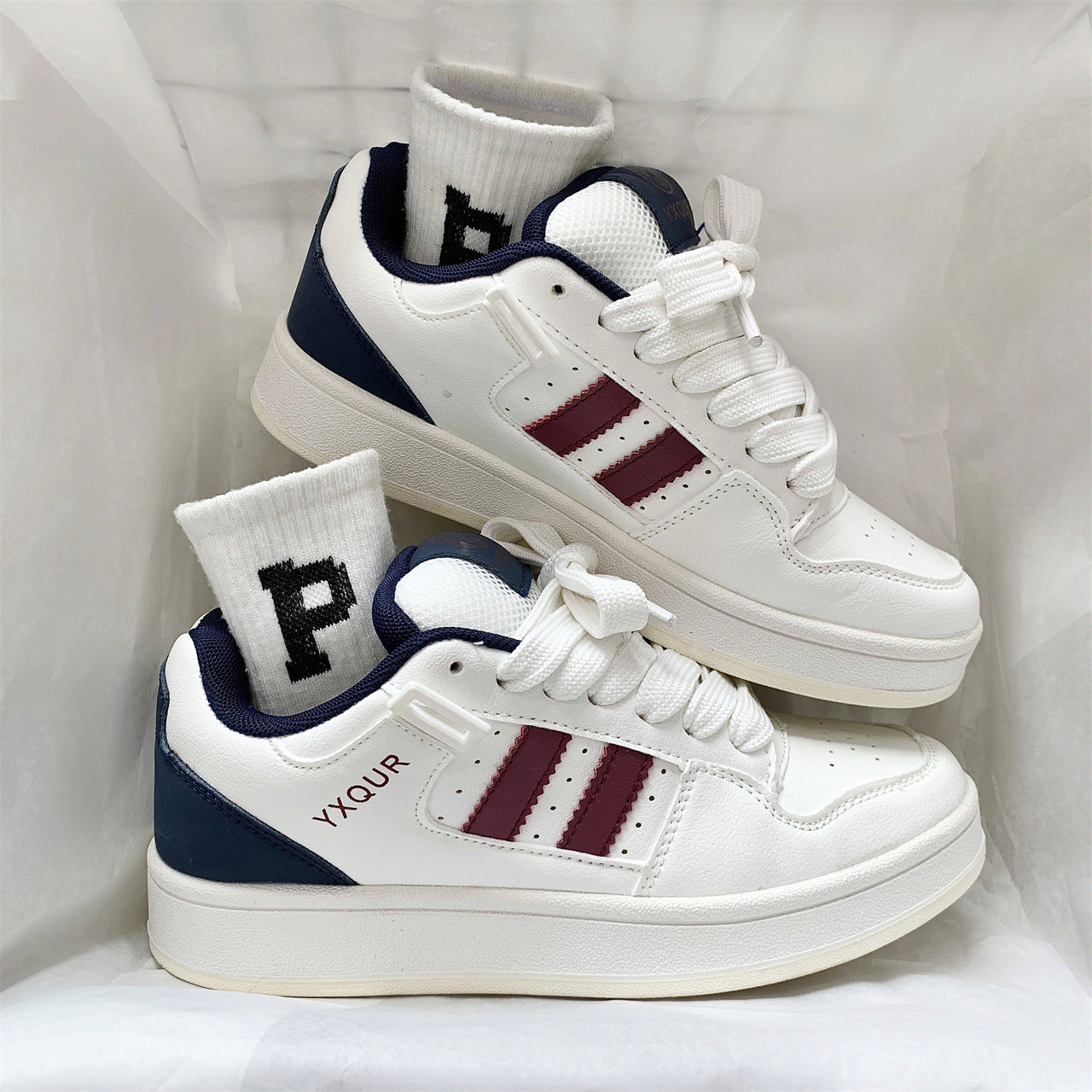 Damen Schnürschuhe Sneaker Sportlich Bequem