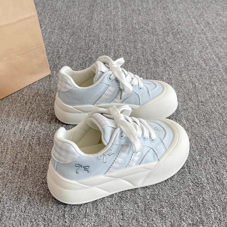 Damen Sneaker Bequem Sportlich Weiss - Norvielle