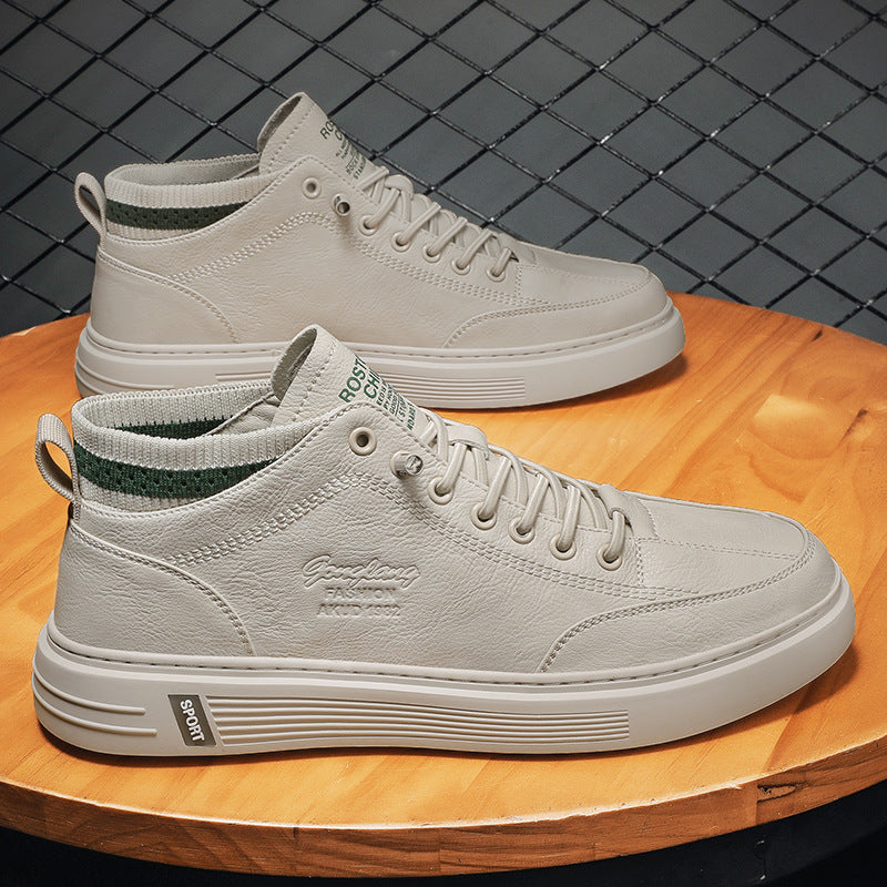 Damen Hochsneaker Kunstleder Elastisch