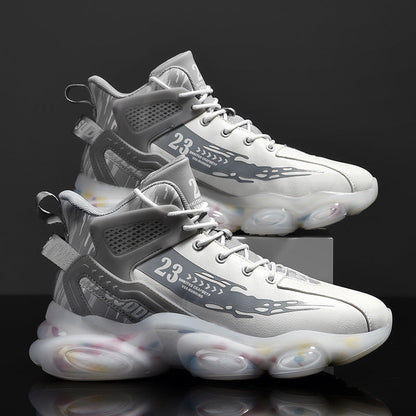 Damen Laufschuhe Sport Sneaker Dämpfung Weiss/