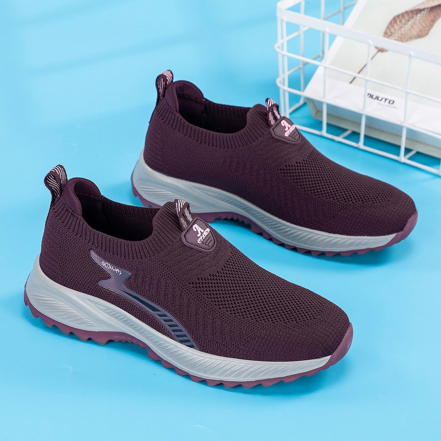 Damen Sneaker Atmungsaktiv Weichsohle Komfortabel