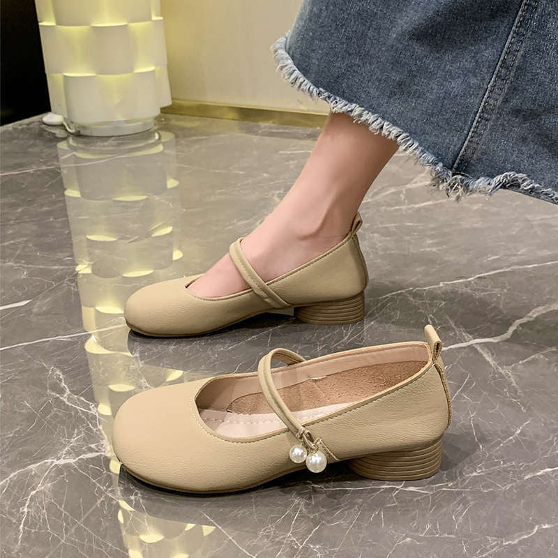 Damen Ballerinas Elegante Perlen Details - Norvielle