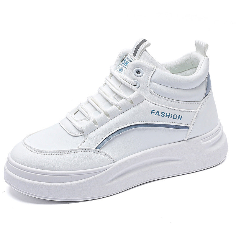 Damen High- Sneaker Dicke Sohle Weich