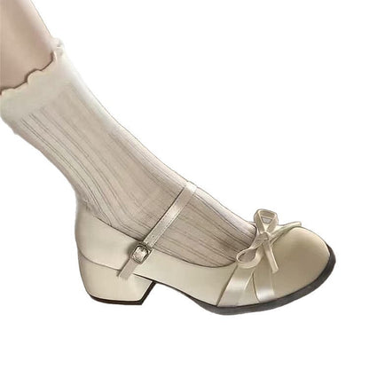 Damen Ballerinas mit Schleifen Detail und Komfortsohle