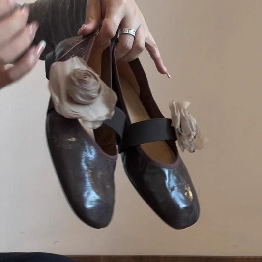 Damen Ballerinas Elegant Blumenmuster Komfortschuhe - Norvielle