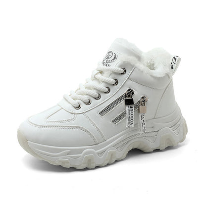 Damen High- Sneaker Gefüttert Reißverschluss