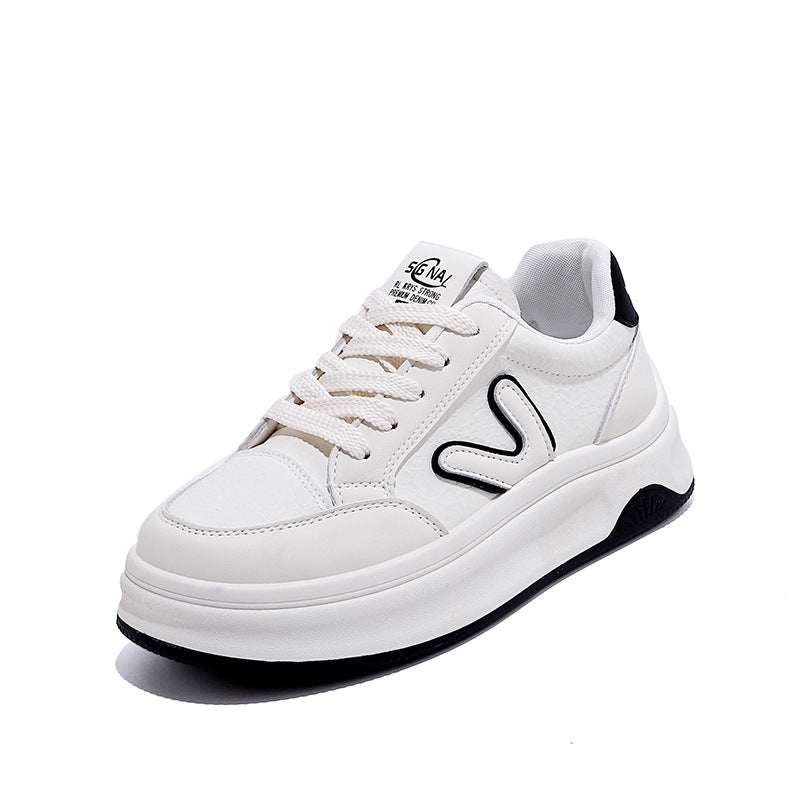 Damen Sneaker Hoch Atmungsaktives Obermaterial Dickes Profil
