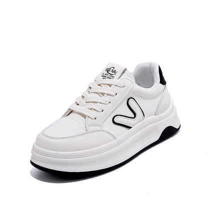 Damen Sneaker Hoch Atmungsaktives Obermaterial Dickes Profil