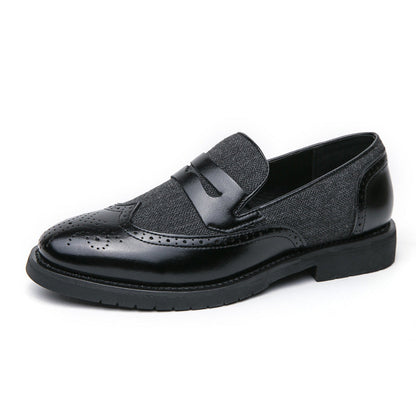 Damen Loafers Elegante Leder Schuhe Braun