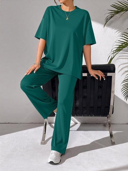 Damen Freizeit-Set Bequemes Weites Oberteil