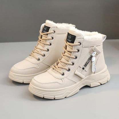 Damen High- Sneaker Warmfleece Rutschfest