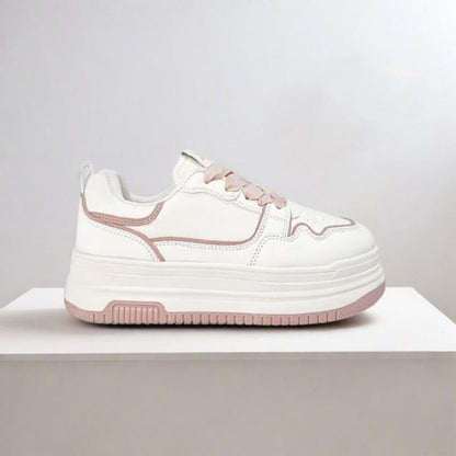 Damen Plateau Sneaker Komfortabel Modisch