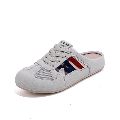 Damen Sneaker Atmungsaktives Obermaterial Offener Fersenbereich