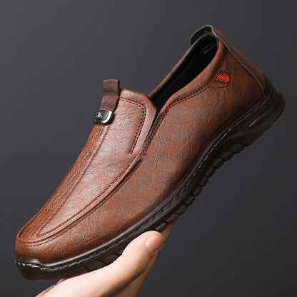 Damen Leder Slipper Elegante Bequem Schwarz - Norvielle
