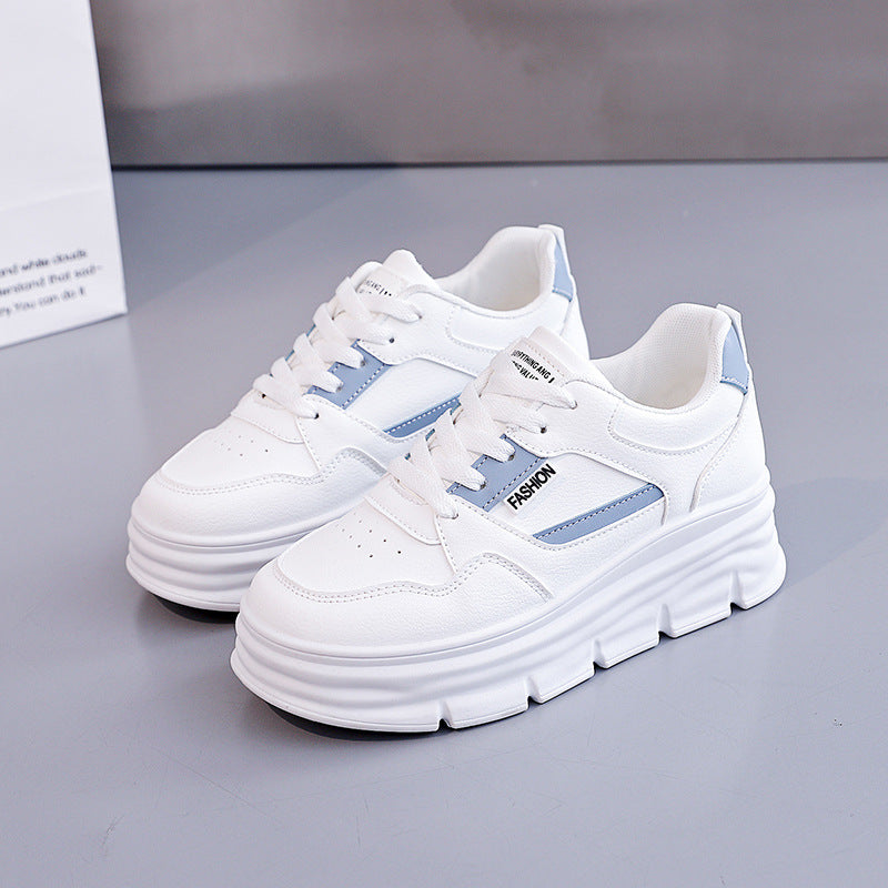 Damen Plateau Sneaker Modisch Hoch
