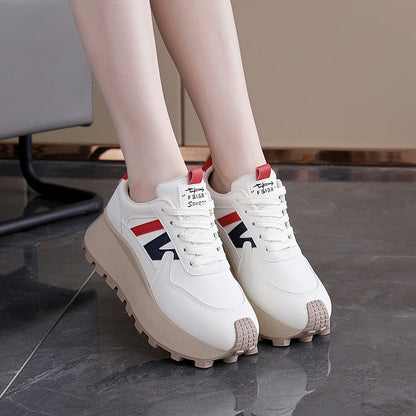 Damen Plateau Sneaker Hoch Modern