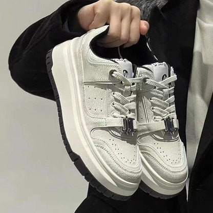 Damen Plateau Sportschuhe Modern Schnürsenkel