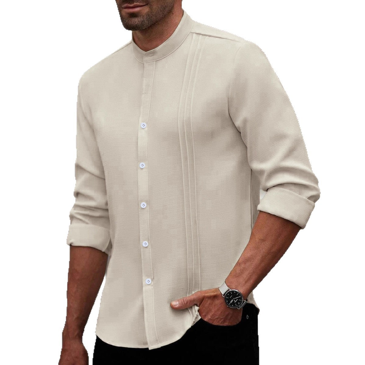 Herren Hemdbluse Slim Fit Modern Berlin Stil