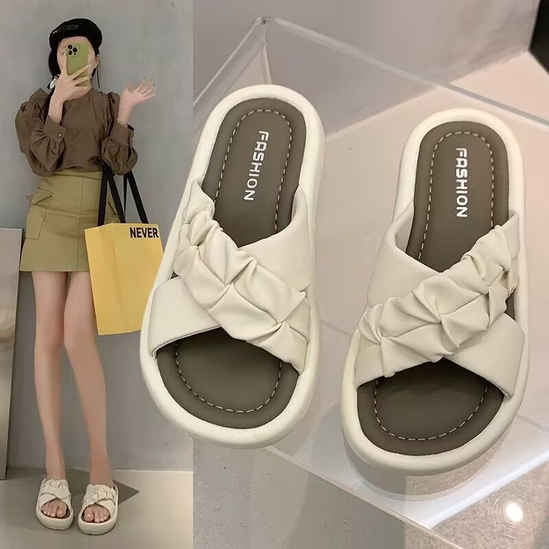 Damen Sandalen Flecht-Design Bequem Sommer - Norvielle
