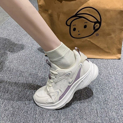 Damen Sneaker Sportlich Atmungsaktives Mesh Komfortabel