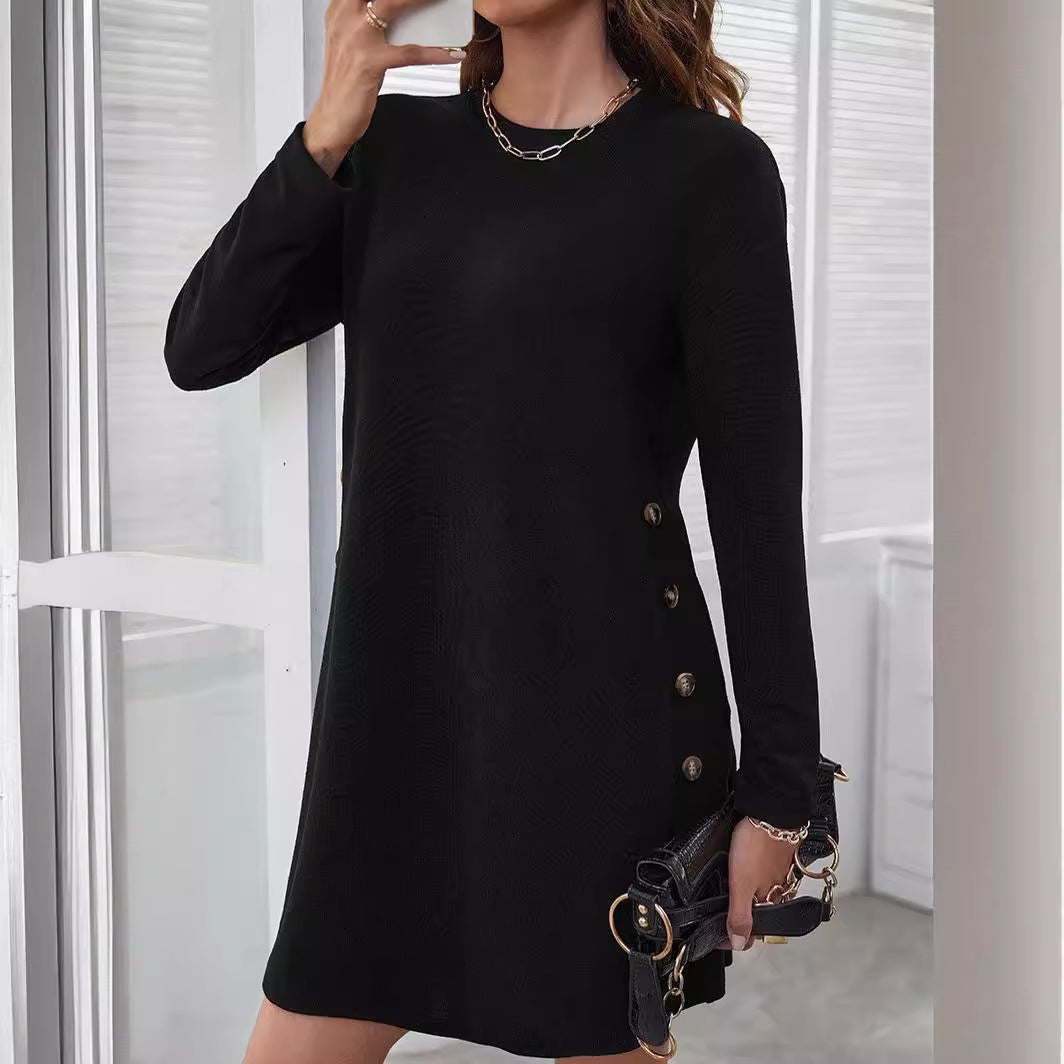Damen Sweatkleid Langärmlig Bequem
