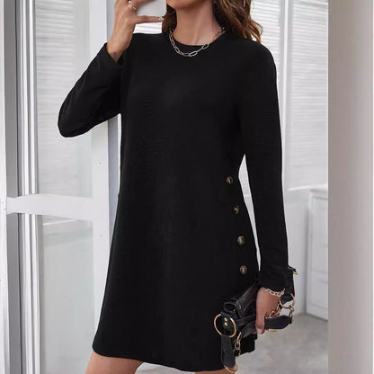 Damen Sweatkleid Langärmlig Bequem