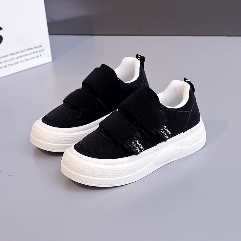 Damen Plattformsneaker Klettverschluss Modern