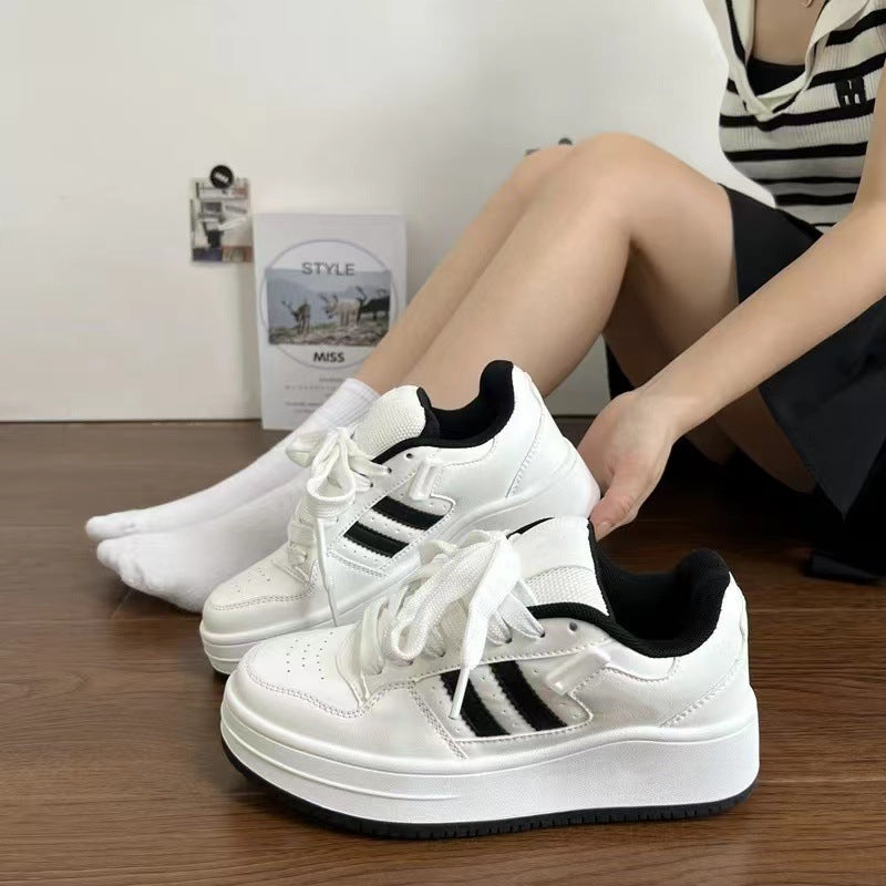 Damen Sneaker Dicksohlige Atmungsaktives Mesh