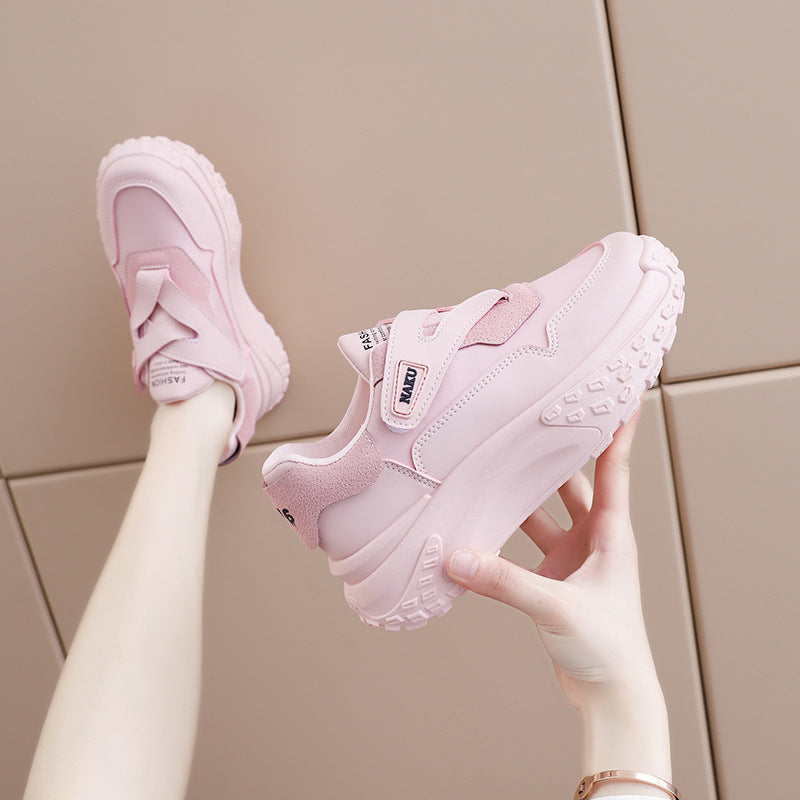 Damen Sneaker Slipper Weich Bequem Klettverschluss