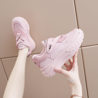 Damen Sneaker Slipper Weich Bequem Klettverschluss