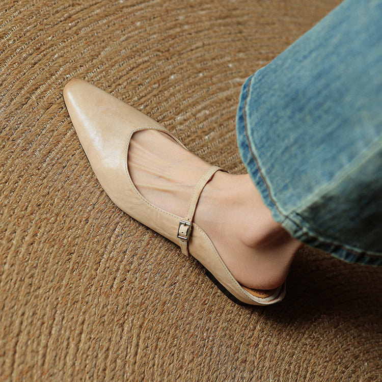 Damen Leder-Slipper Echtleder Bequem